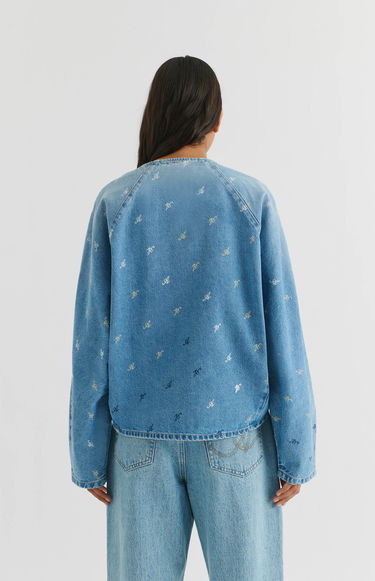 Sweatshirt AXEL ARIGATO Daisy Script A Sweatshirt Blå | A2162001, 3