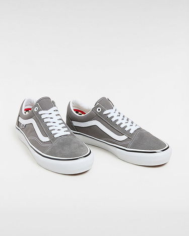 Sneakers og sko Vans Skate Old Skool Shoes (pewter/white) Unisex Grey, Size 2.5 Grå | VN0A5FCB1N6, 1