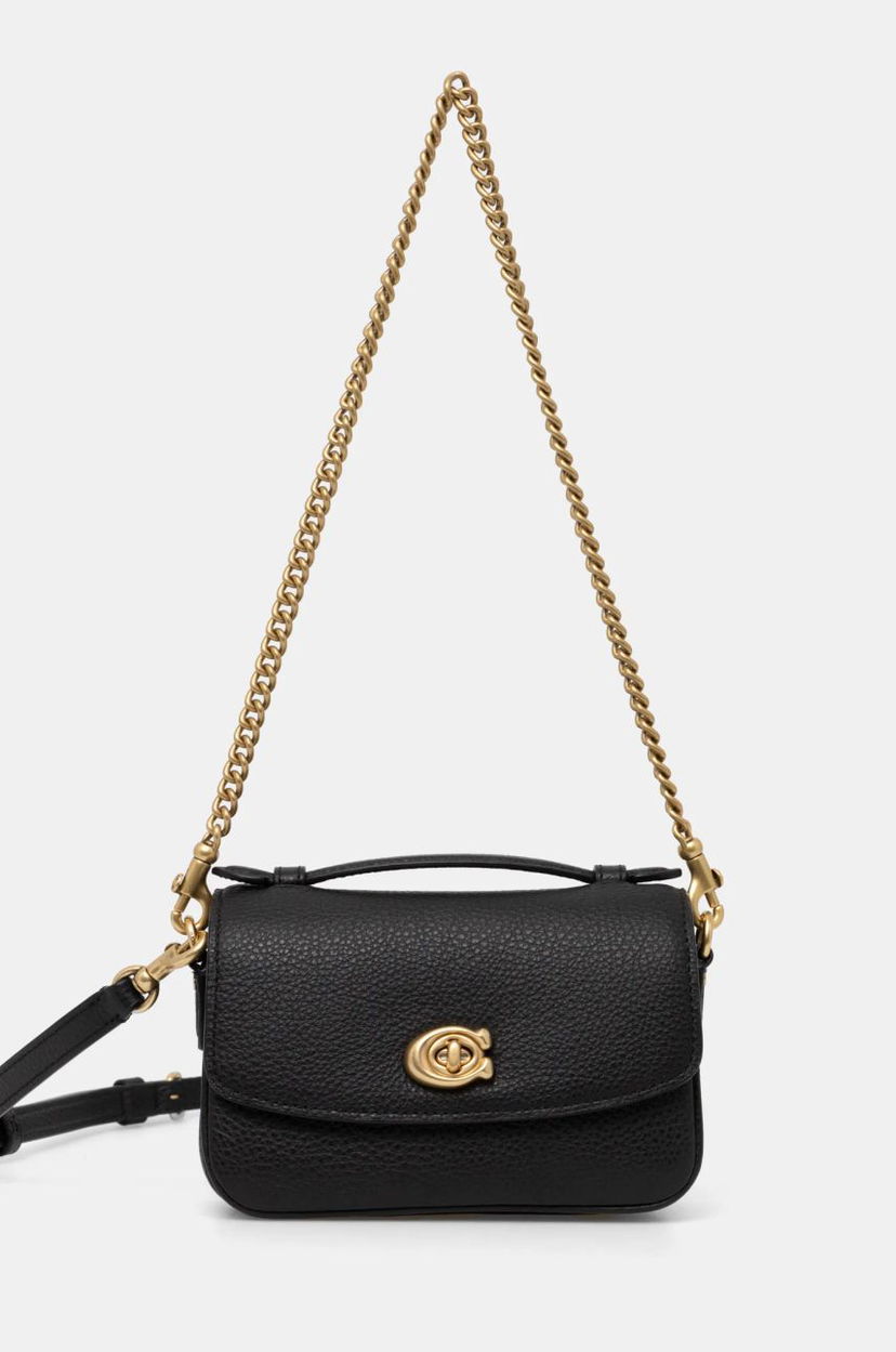 Skuldertaske Coach Leather Crossbody Bag Sort | CW565