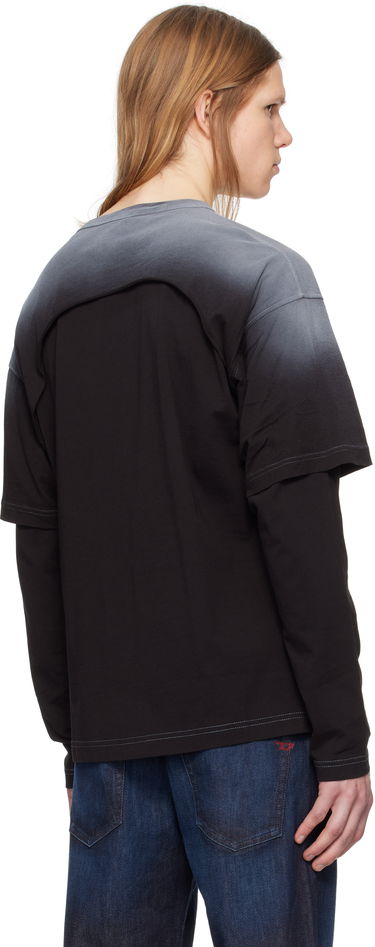T-shirt Diesel Diesel T-Besh Cut Long Sleeve T-Shirt Sort | A16133-0KNAQ-9XX, 2