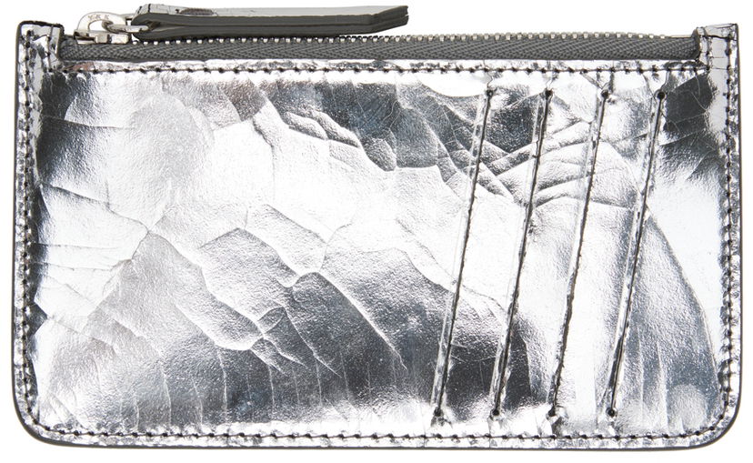 Tegnebog Maison Margiela Mirror Card Holder Grå | SA1VX0015 P5016