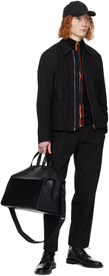 Jakke Paul Smith Paul Smith Embossed Zip-Up Jacket Sort | M1R-705Y-M02221-79, 3