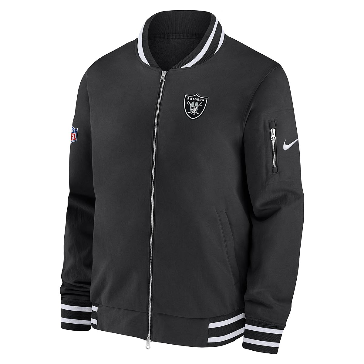 Jakke Nike NFL COACH BOMBER LAS VEGAS RAIDERS, Sort | 00ML-00A-8D-V6U, 1