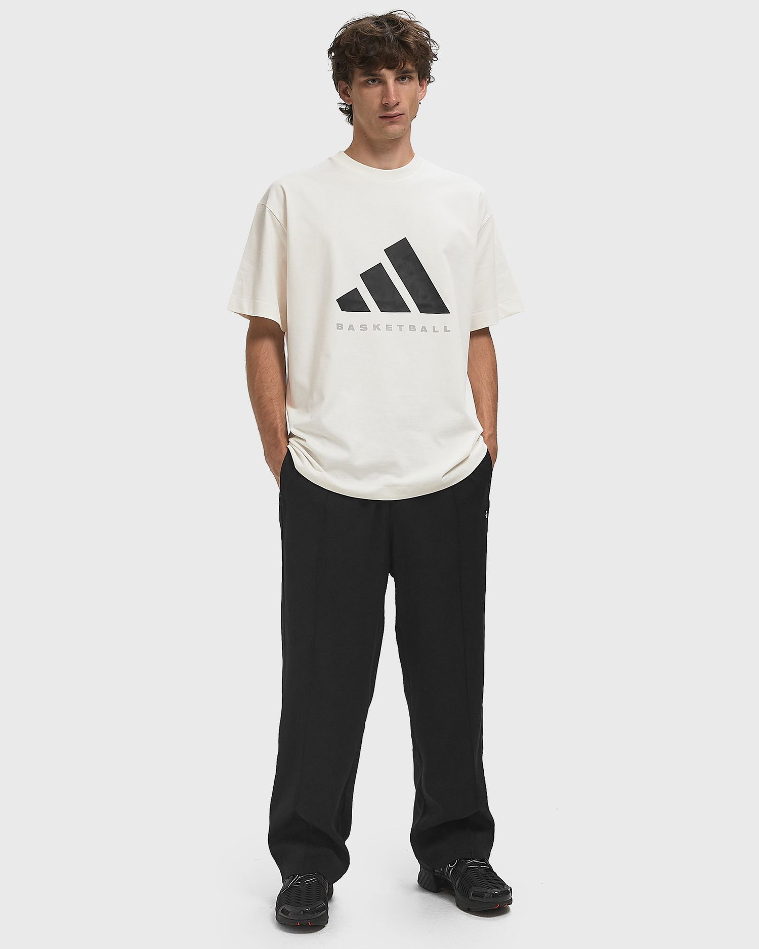 T-shirt adidas Originals Basketball T-Shirt Hvid | JX5574, 1