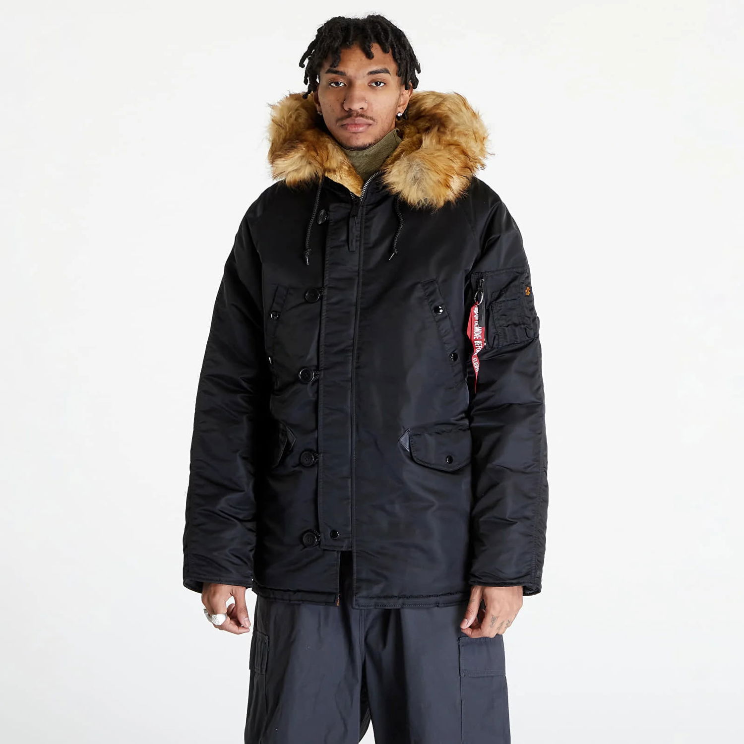 Jakke Alpha Industries N3B VF 59 Black Sort | 103141 03, 0