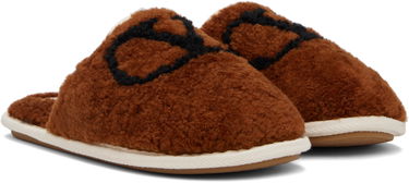 Sneakers og sko Valentino Valentino Garavani Ta Chambre Wool Slippers Brun | 7Y2S0J88AWJ, 3