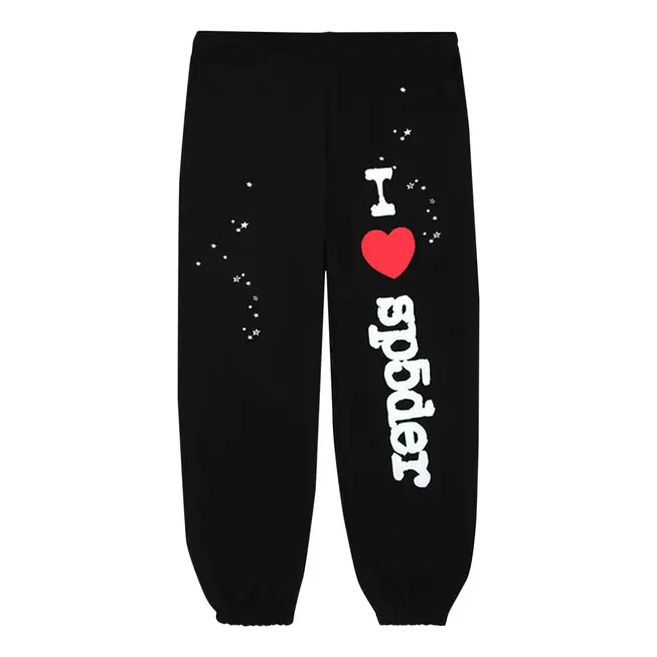 Joggingbukser Sp5der Sp5der Souvenir Sweatpants Sort | 2406-1FW230204SS-BLAC