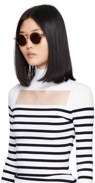 Solbriller Jean Paul Gaultier Jean Paul Gaultier 56-8171 Round Sunglasses Brun | 24/30-U-LU008-X055-92, 3