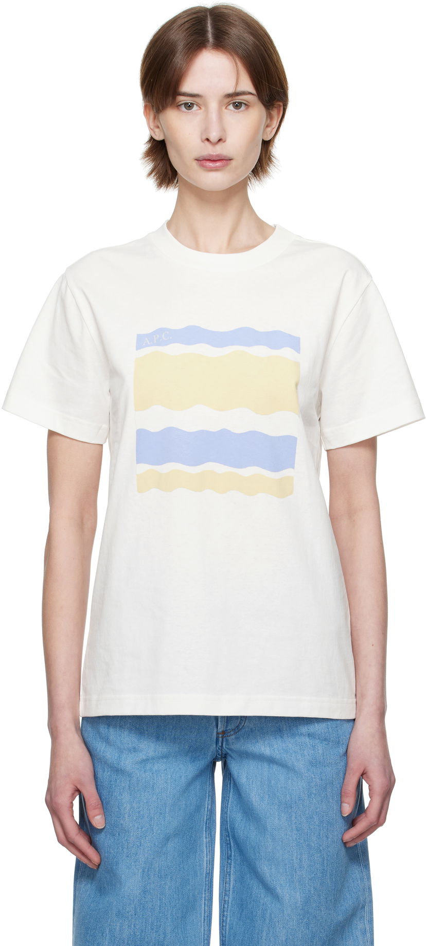 T-shirt A.P.C. A.P.C. Malone Graphic T-Shirt Hvid | COGCK-M26506