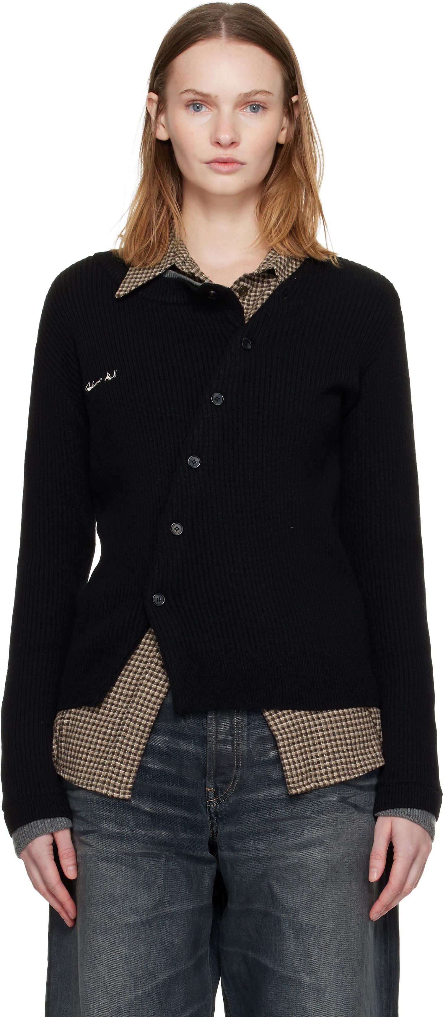 Sweater Andersson Bell Button Slim Knit Cardigan Sort | atb1383w, 0