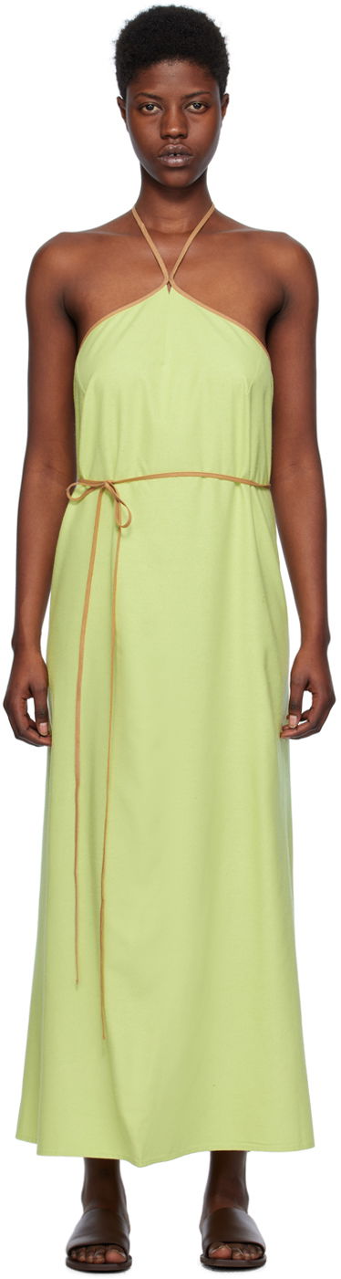 Kjole Baserange Baserange Ligo Maxi Dress Grøn | DRLI-WS-SP24