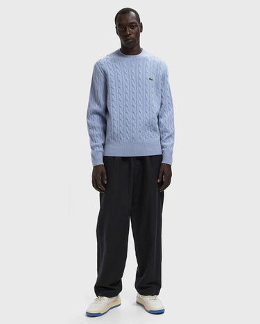 Sweater Lacoste Lacoste Cable Knit Sweater Blå | AH2924-HBP, 2