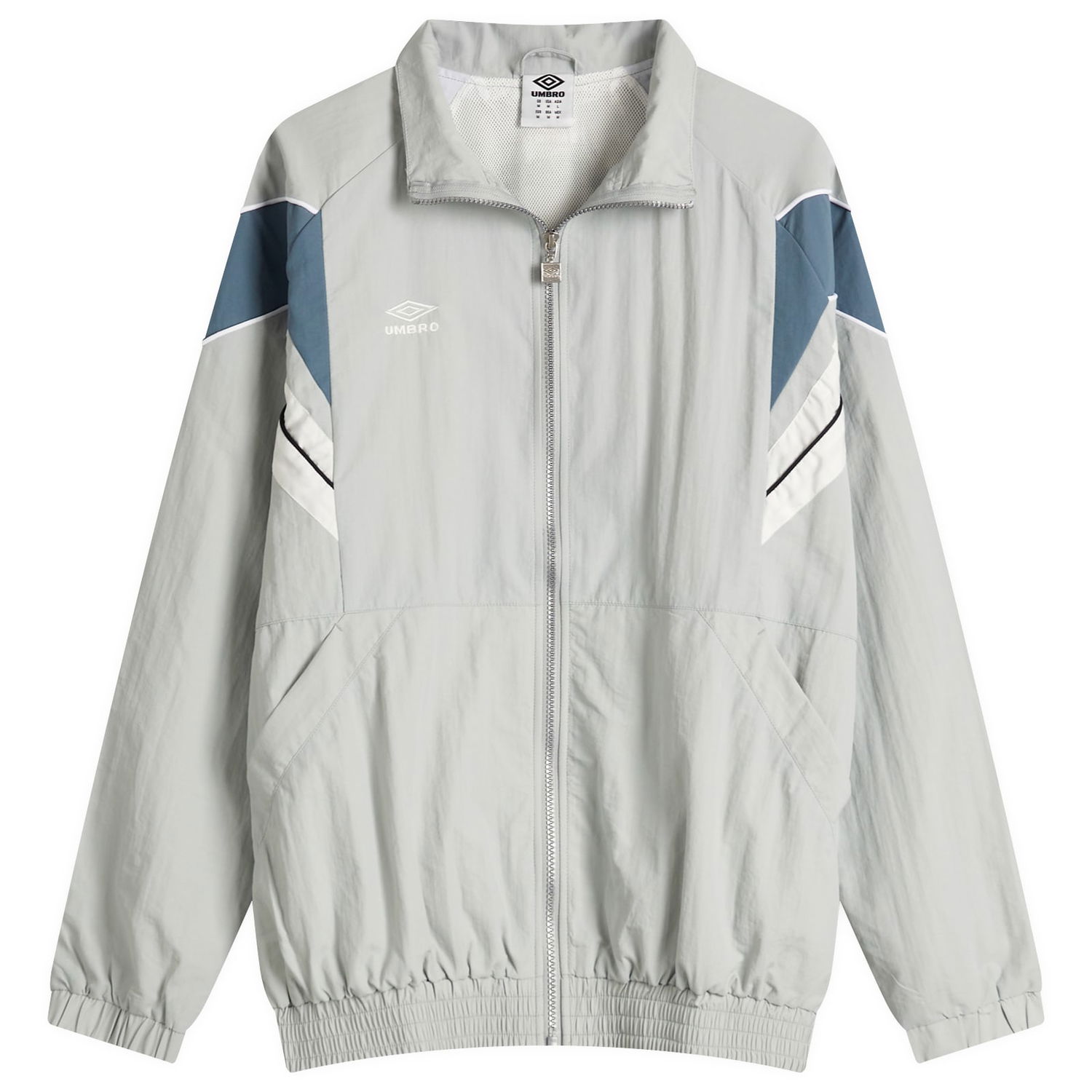 Vindjakke Umbro Umbro Relaxed Track Jacket, Size Large Grå | 66630U-MSH, 1