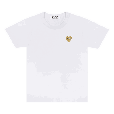 T-shirt Comme des Garçons PLAY Heart T-Shirt Hvid | AZ T215 051 4, 0