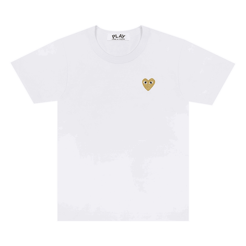 T-shirt Comme des Garçons PLAY Heart T-Shirt Hvid | AZ T215 051 4
