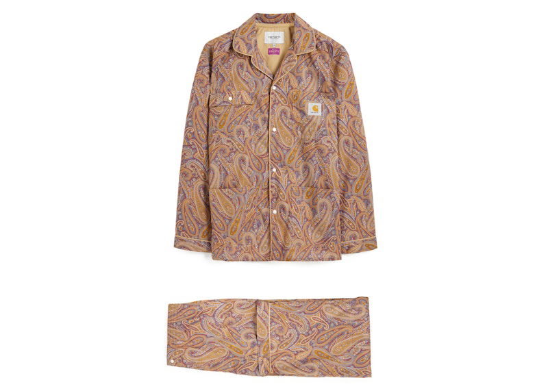 Pyjamas Carhartt WIP Liberty x Fabric Paisley Park Liberty Print Pyjama Set Brown Brun | i031017-22f-1a9xx