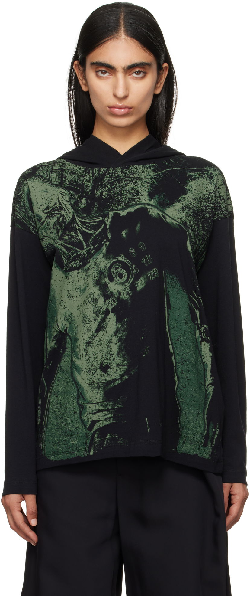 T-shirt Maison Margiela Long Sleeve T-shirt Sort | S62GD0190 S23588
