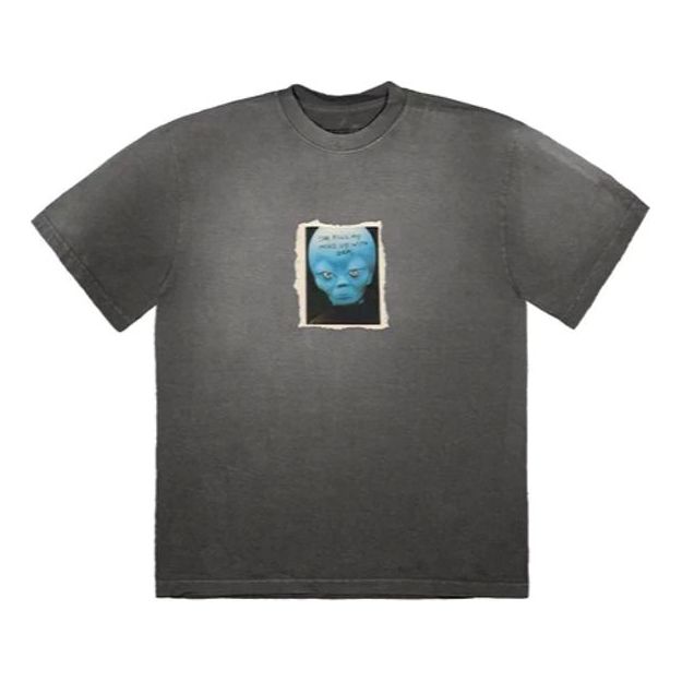 T-shirt Cactus Jack by Travis Scott Travis Scott Alien Graphic T-Shirt Grå | CJFN-SS43, 0