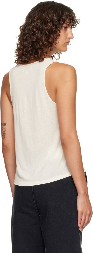 Tanktop Loulou de Saison Loulou de Saison Albia LDS Jersey Tank Top Hvid | ALBIA LDS, 2