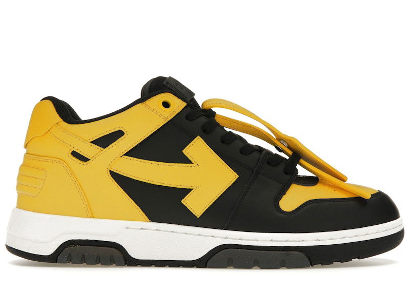 Sneakers og sko Off-White Out Of Office OOO Low Tops Black Yellow Gul | OMIA189F22LEA0011018, 0