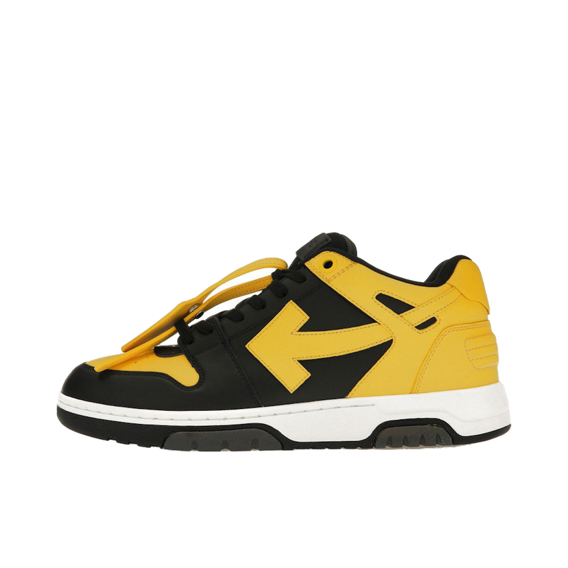Sneakers og sko Off-White Out Of Office OOO Low Tops Black Yellow Gul | OMIA189F22LEA0011018