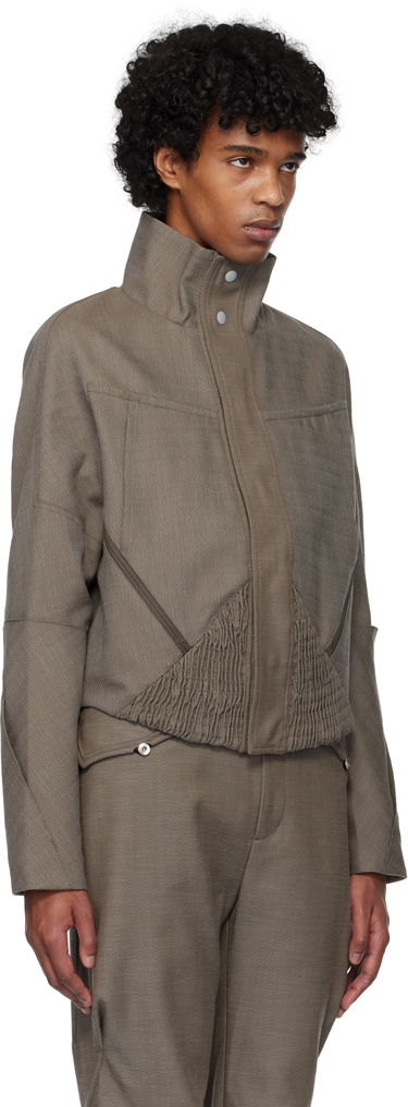 Bomberjakke KIKO KOSTADINOV Kiko Kostadinov Zafar Cropped Jacket Brun | KKSS25J04-42, 1