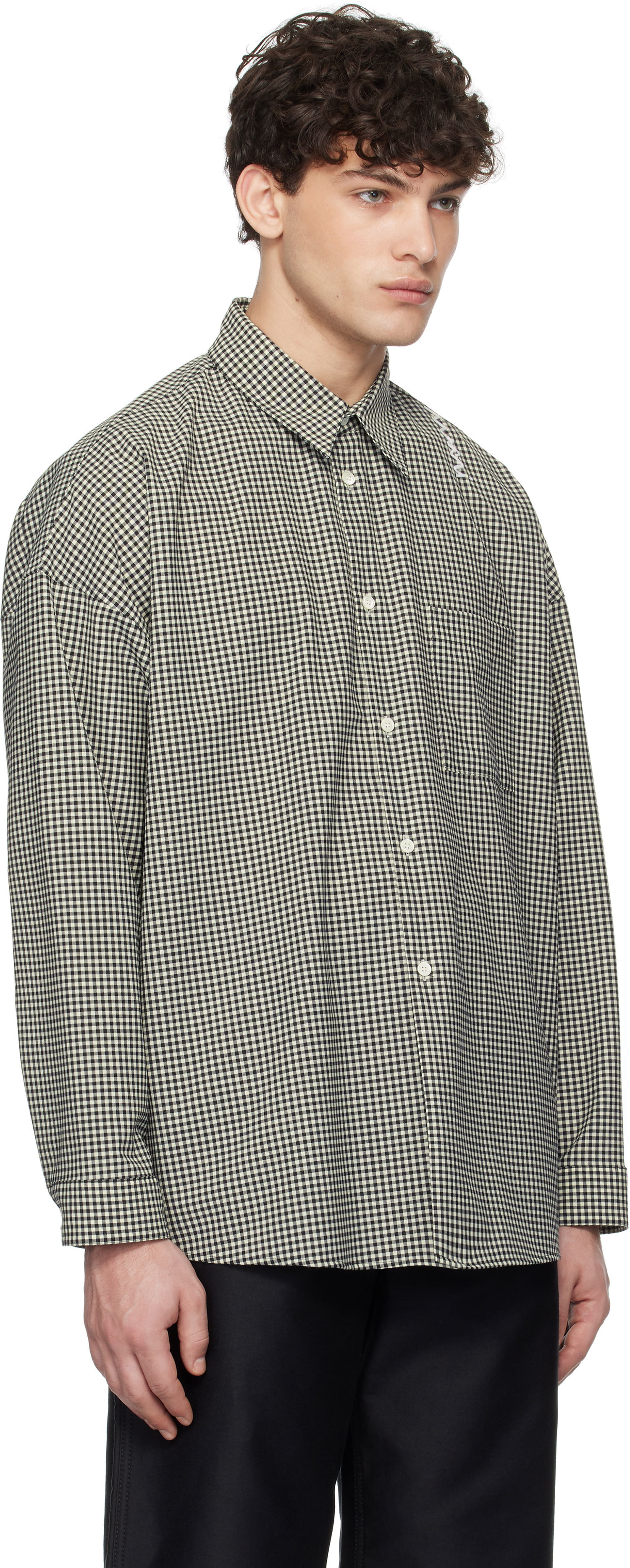 Skjorte Marni Marni Checked Wool Shirt Beige | CUMU0061S5 UTP787, 1
