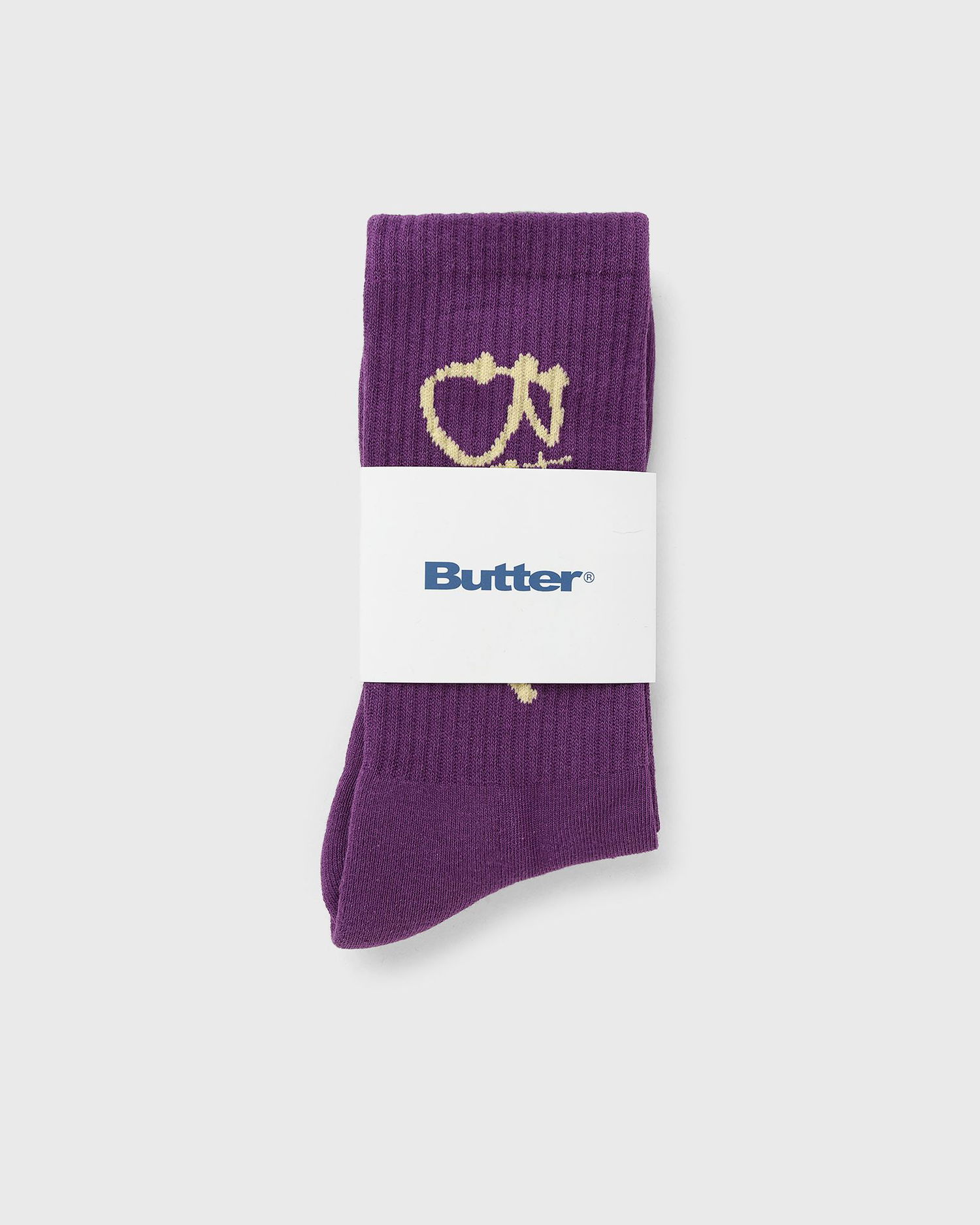 Sokker Butter Goods Scribble Crew Socks Lilla | P24298, 0
