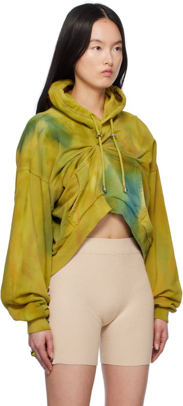 Sweatshirt Collina Strada Collina Strada Draped Hoodie Grøn | XX8014, 1