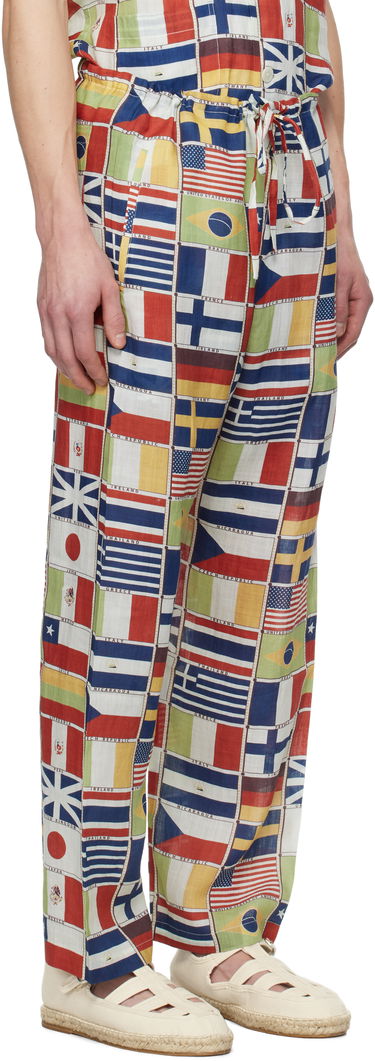 Jumpsuit Bode Bode International Print Drawstring Trousers Flerfarvet | MRS25BT068, 1