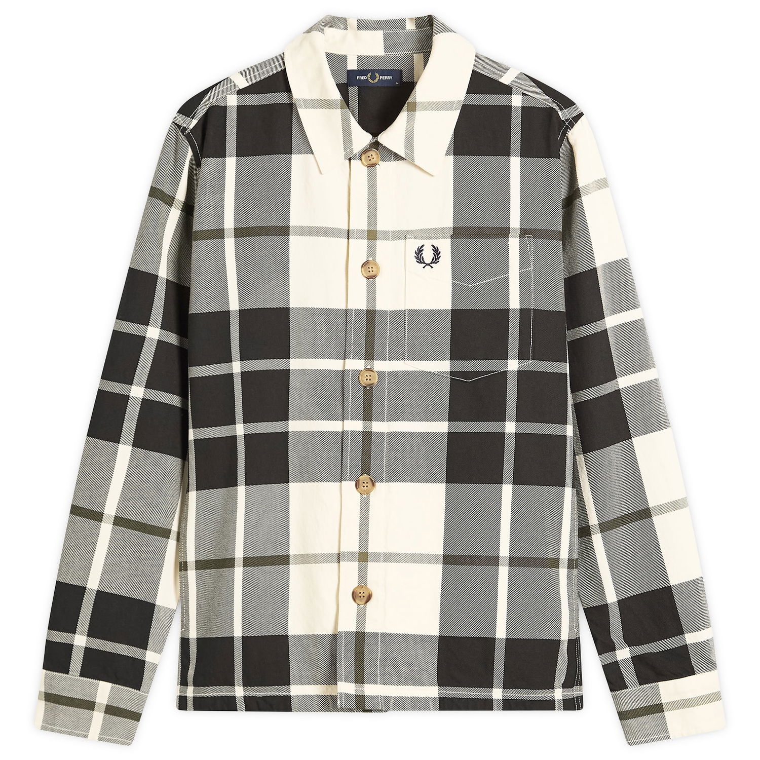 Skjorte Fred Perry Fred Perry Tartan Twill Overshirt Flerfarvet | M1724-560, 0