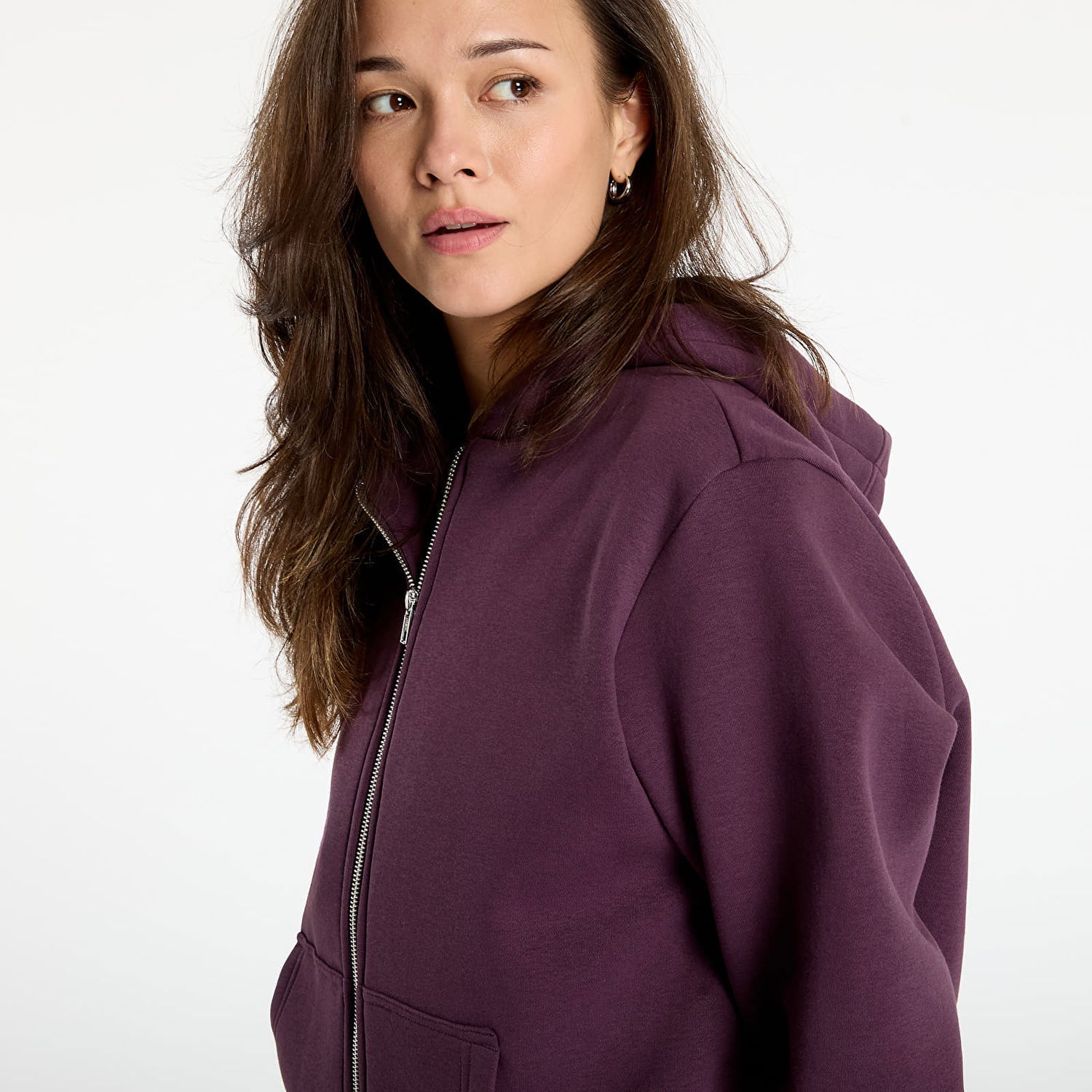 Sweatshirt Urban Classics Sweatshirt Fluffy Zip Hoody L Lilla | TB7286-18329, 1
