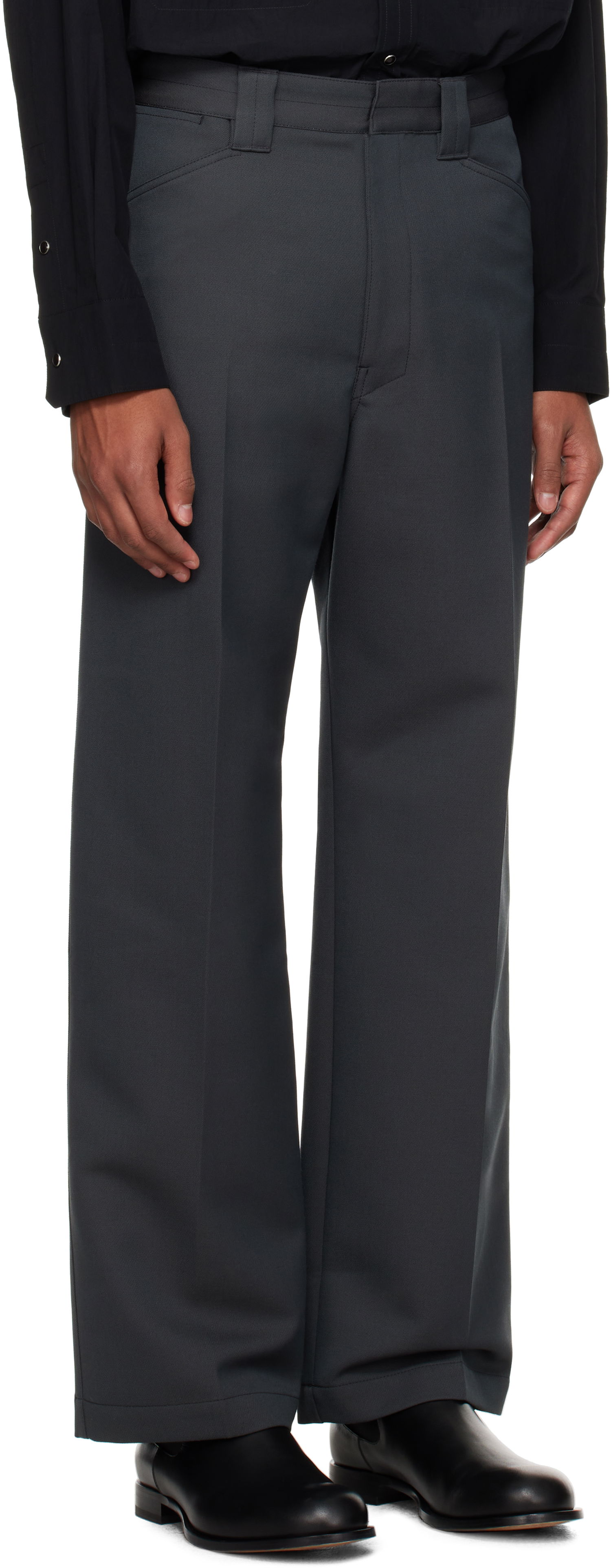 Bukser LEMAIRE LEMAIRE Straight Trousers Grå | PA1148 LF483, 1
