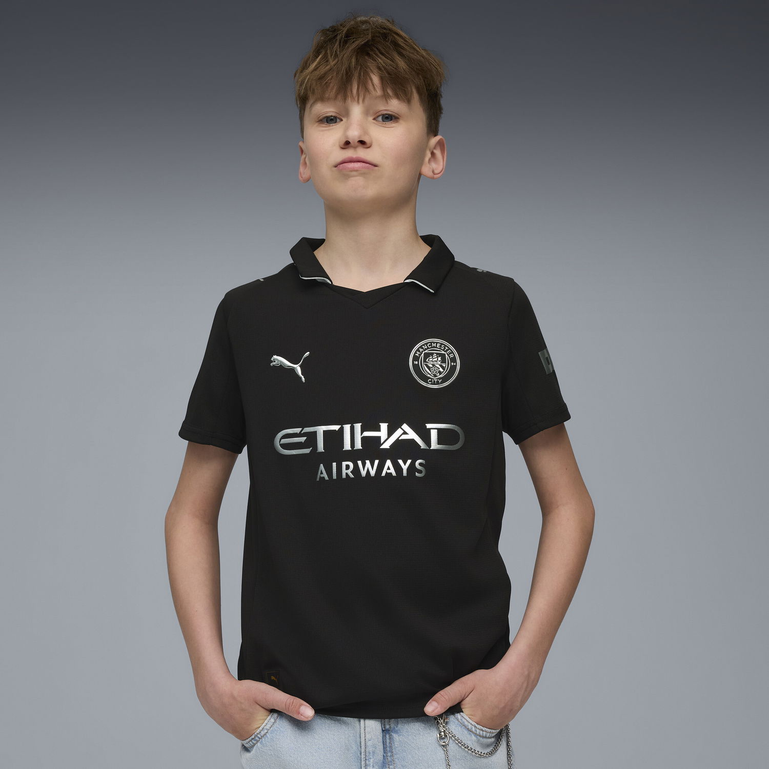 Jersey Puma Manchester City Away Kit Jersey 25/26 Sort | 780353_02, 0