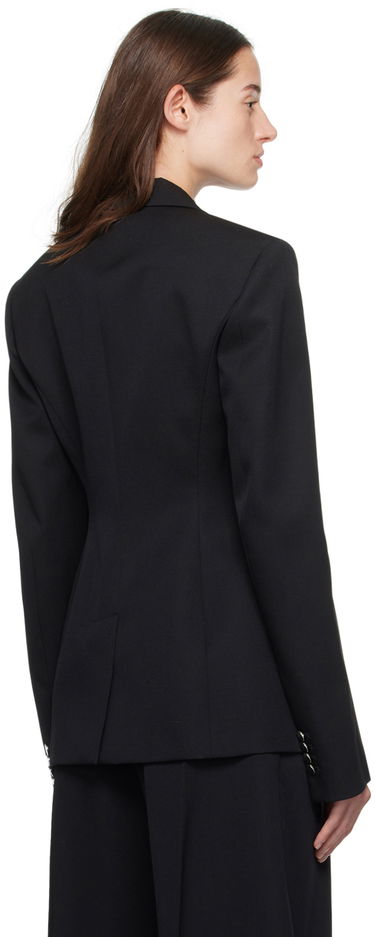 Jakke The Attico The Attico Peaked Lapel Blazer Sort | 241WCG61 W046, 2