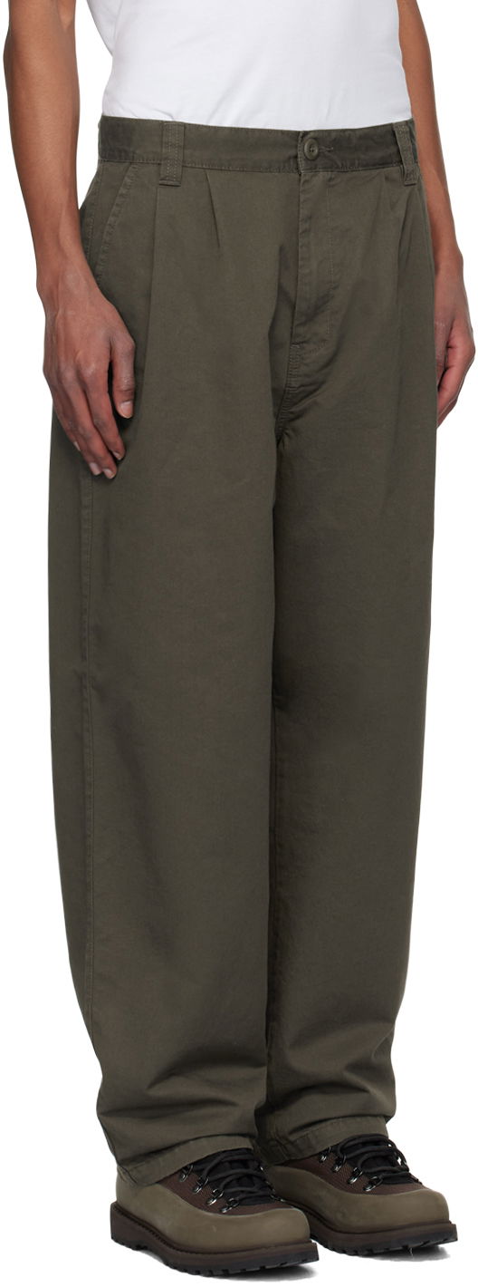 Bukser Carhartt WIP Merrick Relaxed Fit Cotton-Twill Trousers Grøn | I033759, 1