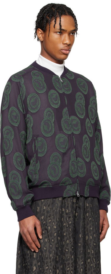 Bomberjakke Needles NEEDLES BB Print Bomber Jacket Grøn | QV122, 4