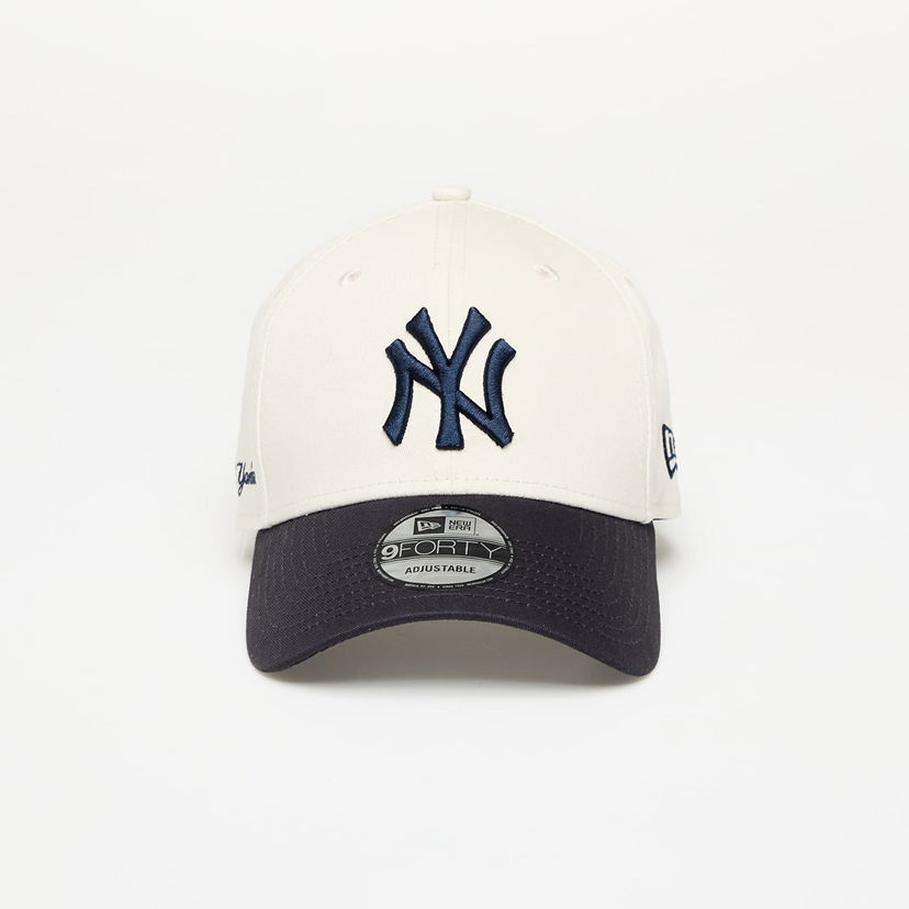 Kasket New Era New Era New York Yankees 9FORTY Side Script Adjustable Cap Hvid | 60667557
