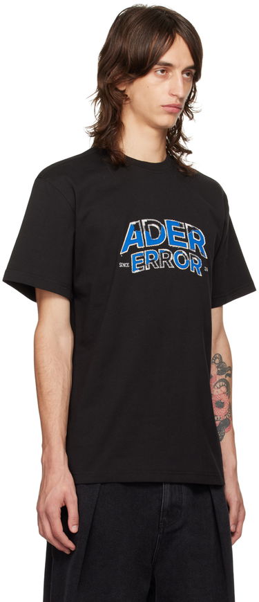 T-shirt ADER ERROR Flocked Logo Graphic T-Shirt Sort | BN25FYTS0101BK, 1