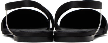 Sneakers og sko Stella McCartney Iconic D'Orsay Satin Flats Sort | 810371E00157, 1