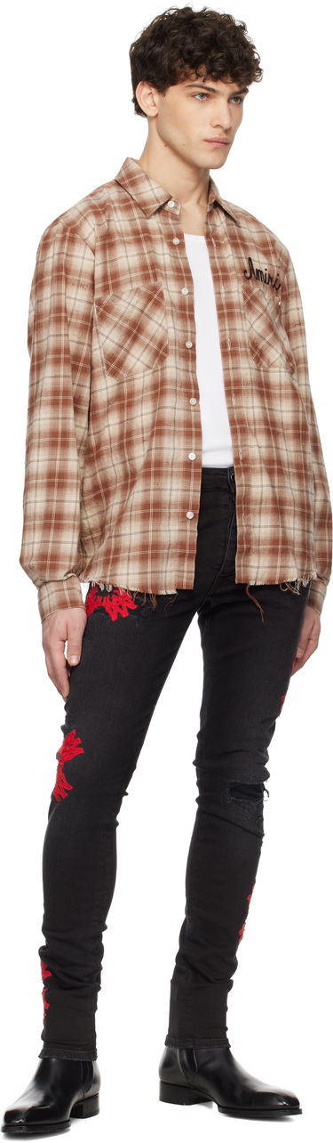 Jeans AMIRI Quad Applique Slim Fit Jeans Sort | AMDNSY1111, 3