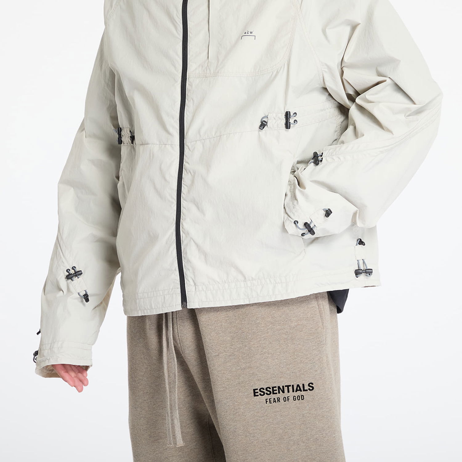 Vindjakke A-COLD-WALL* A-COLD-WALL* Balfron Windbreaker Hvid | ACWMO280 Beige, 1
