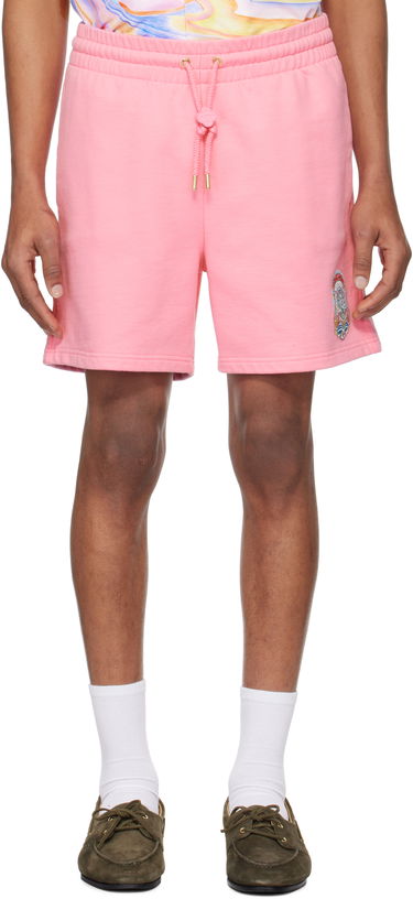 Shorts Casablanca Casablanca Casa Way Skate Sweatshorts Lyserød | MS25-JTR-003-01, 0