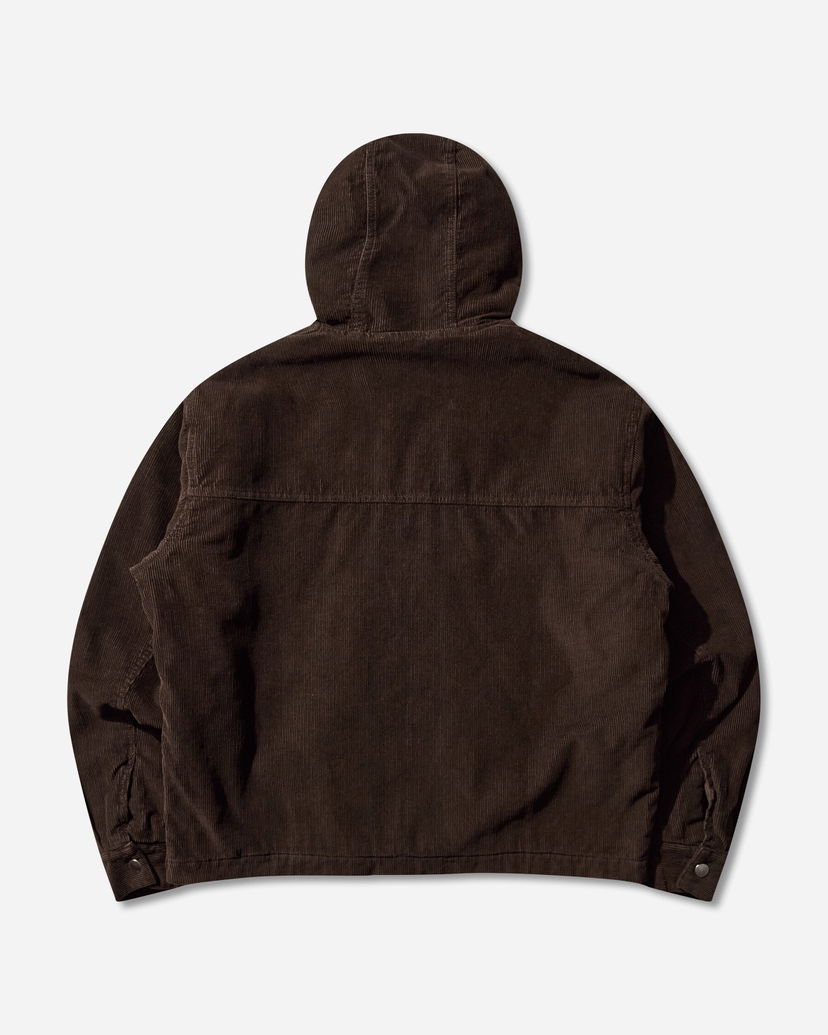 Jakke Aries Washed Cord Carpenter Hooded Jacket Brun | AR7025004 Brown