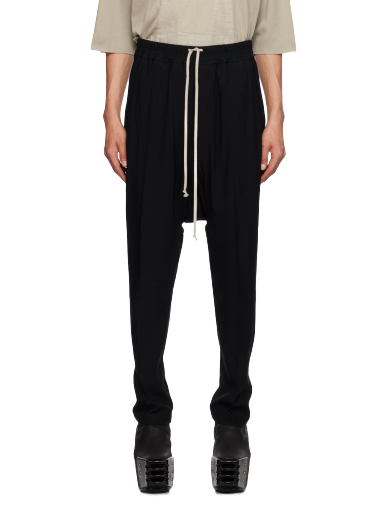 Bukser Rick Owens Drawstring Trousers Sort | RU02C7380 HY