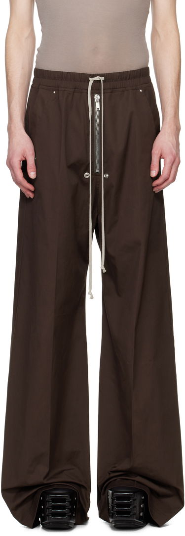 Bukser Rick Owens Rick Owens Hollywood Wide Bela Trousers Brun | RU01E5366 TE, 0