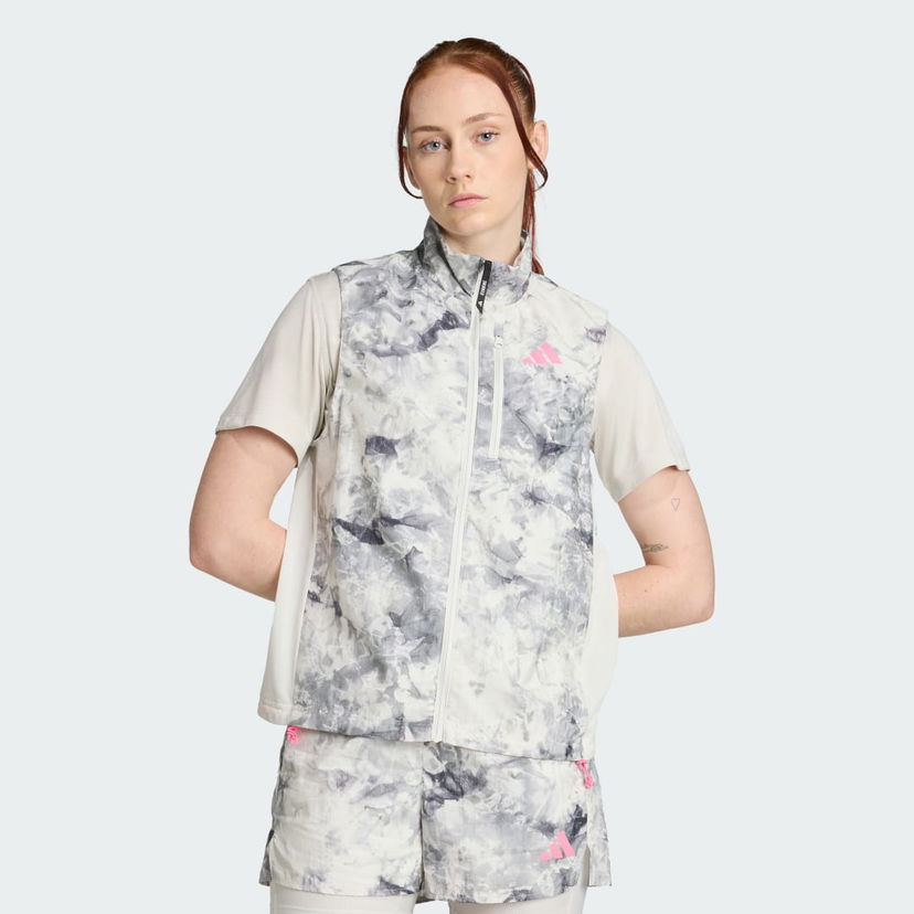 Vest adidas Performance Own The Run Spray Dye Vest Hvid | JL8726