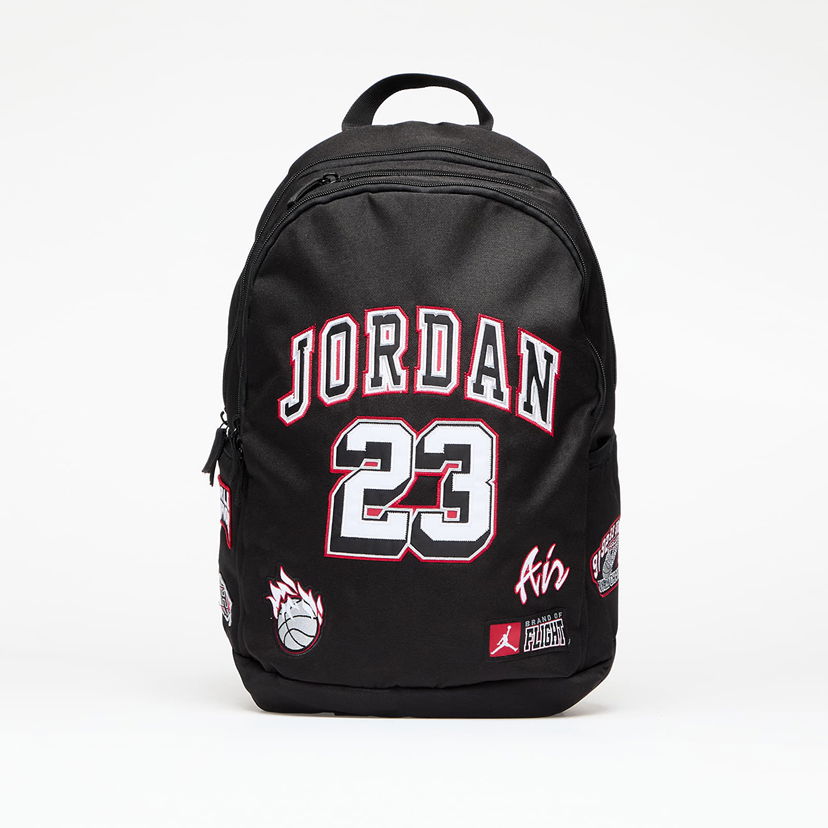 Rygsæk Jordan Jordan Backpack Black/ Gym Red Universal Sort | 9A0846-KR5