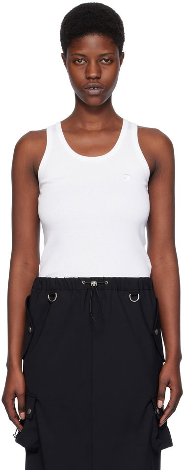 Tanktop Coperni Coperni Embroidered Tank Top Hvid | COPJS12510, 0
