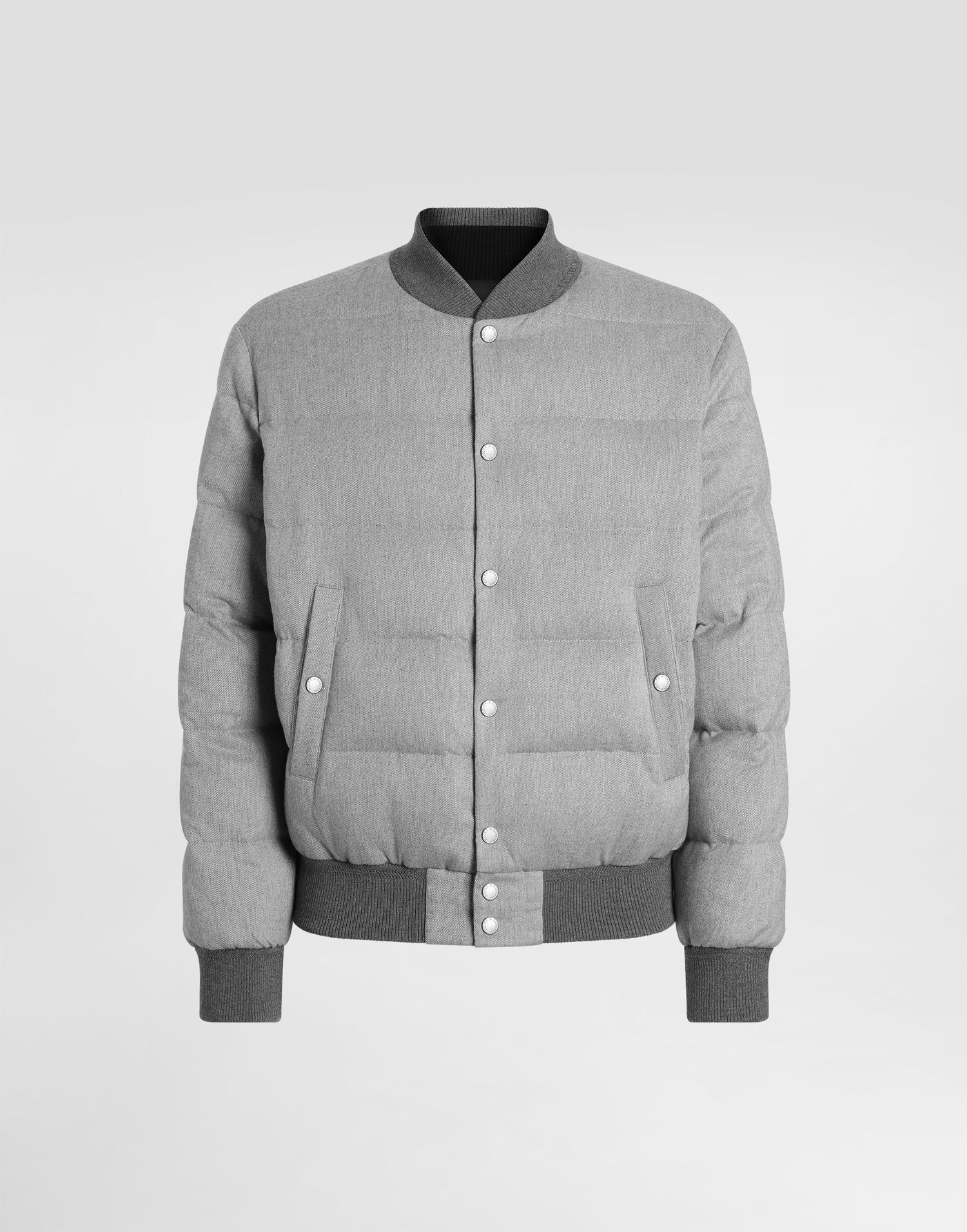 Bomberjakke Dolce & Gabbana Dolce & Gabbana Reversible Padded Bomber Jacket Grå | G9BSOTFU5YAS8290, 0